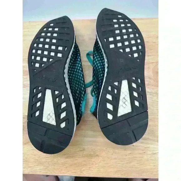 Adidas Deerupt Runner Cloth Low Trainers Men's Sz10.5 - Blue/Green w/ Black Mesh - Picture 10 of 10